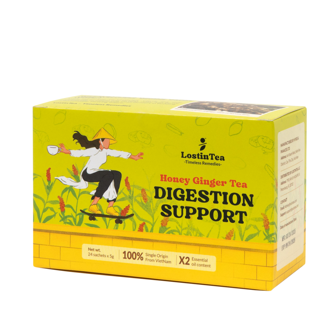 Instant Honey Ginger Tea