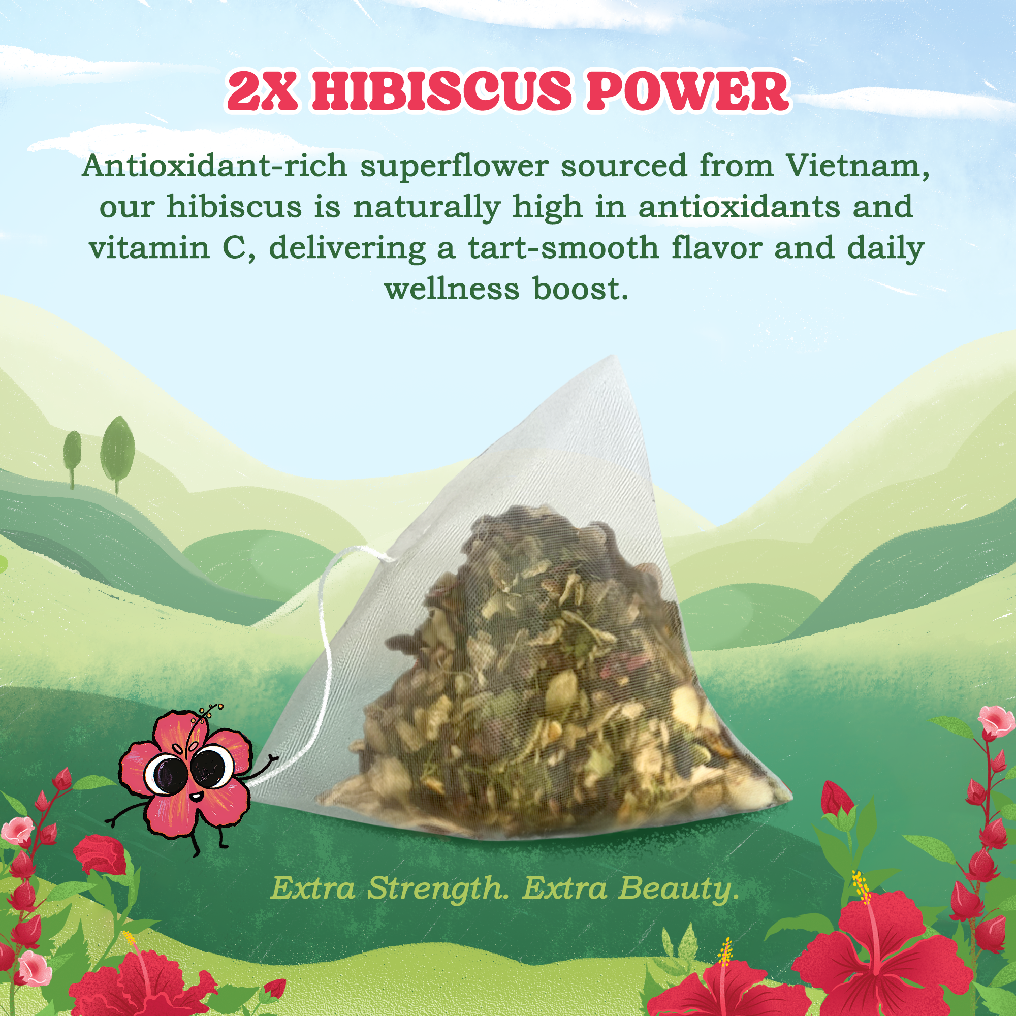 Hibiscus Herbal Tea Bags