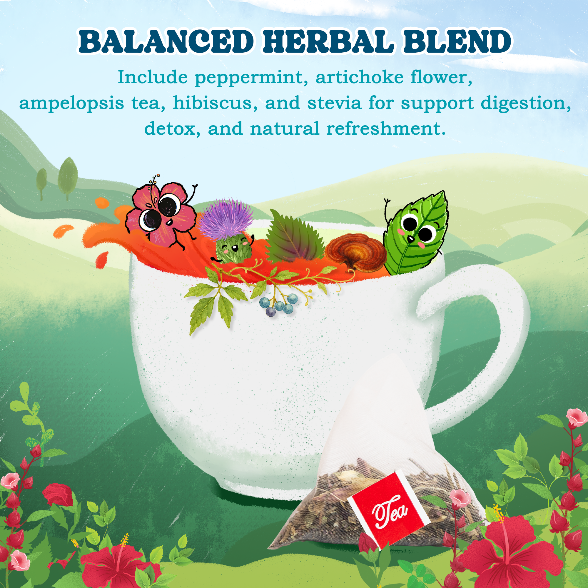 Peppermint Herbal Tea Bags
