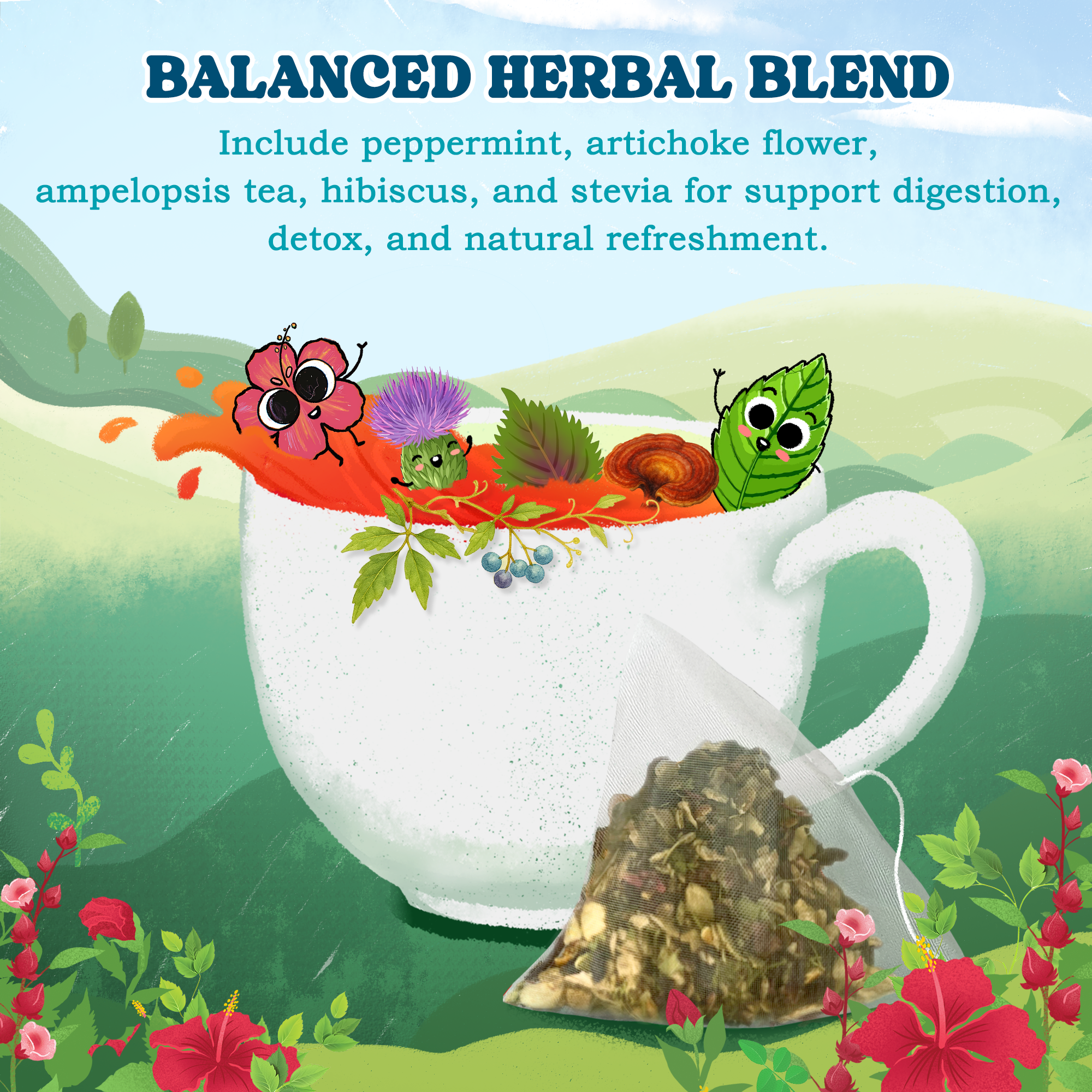 Peppermint Herbal Tea Bags