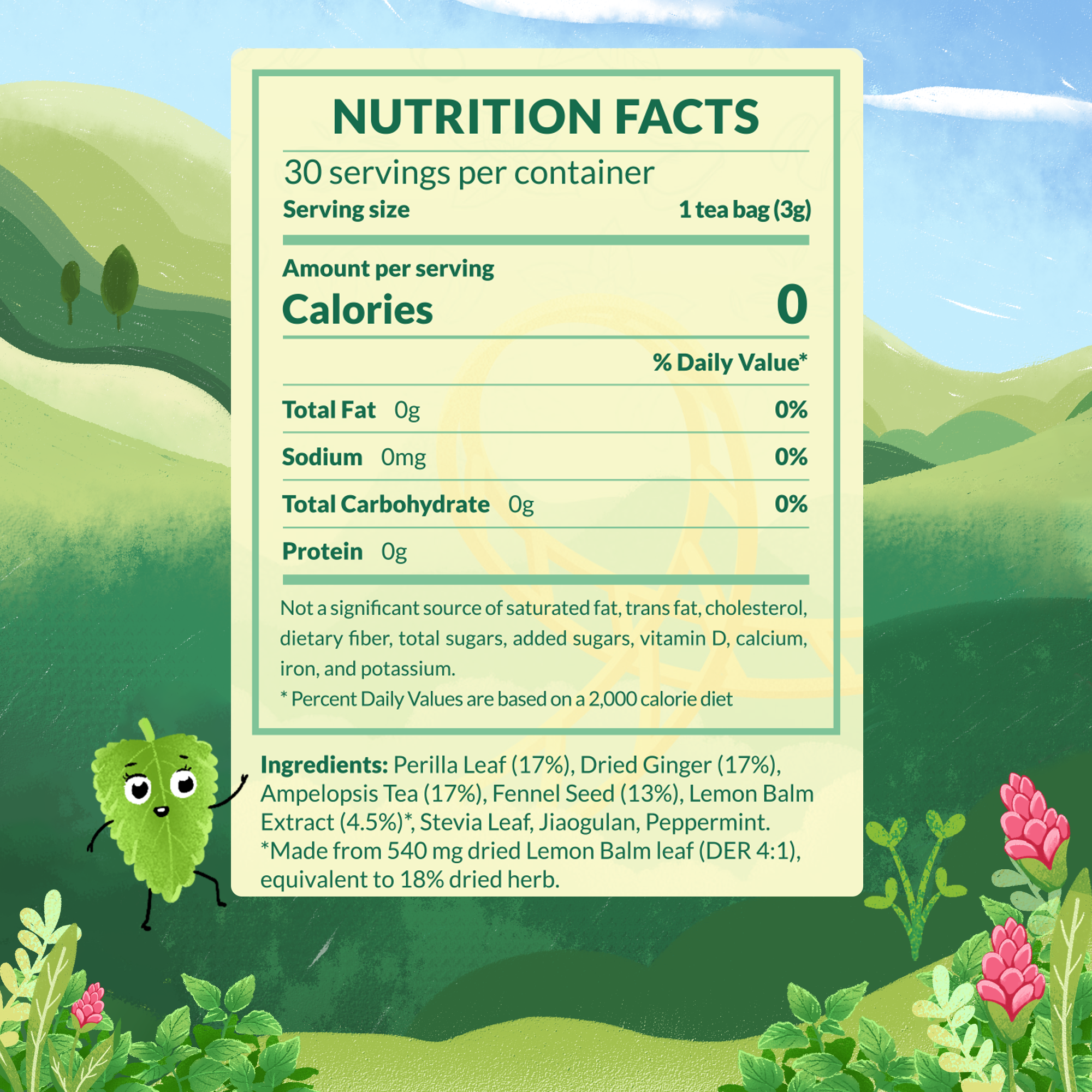 Lemon Balm Herbal Tea Bags