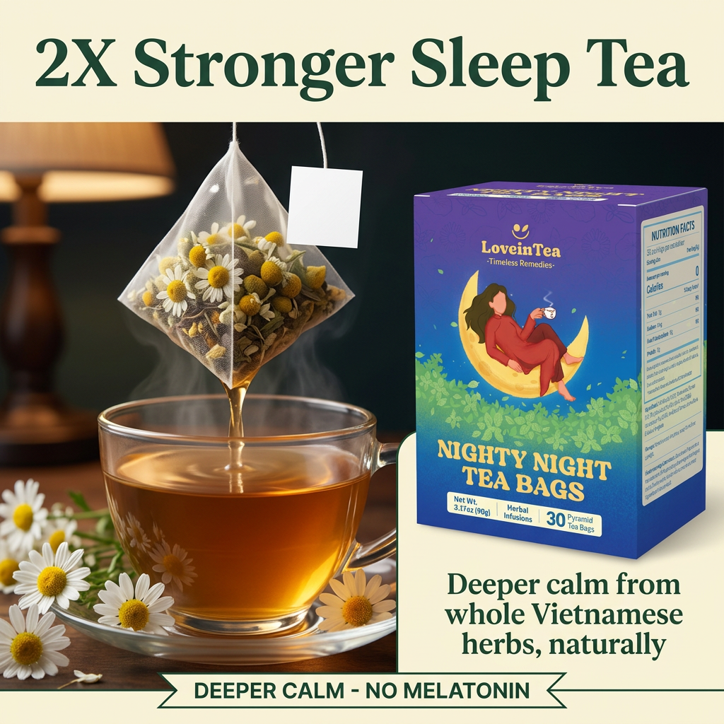 2X Stronger Sleep Tea — deeper calm, no melatonin