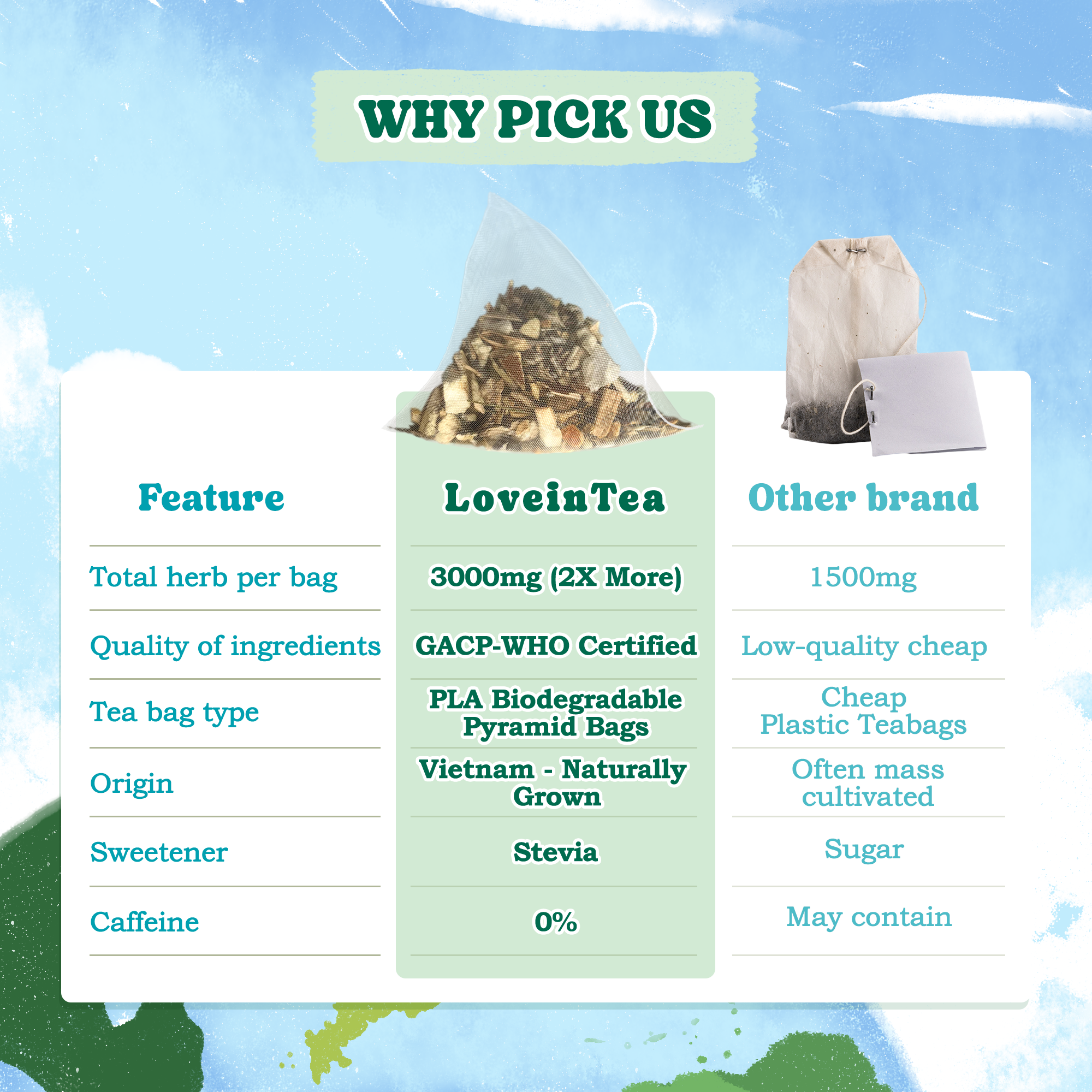 Lemon Balm Herbal Tea Bags