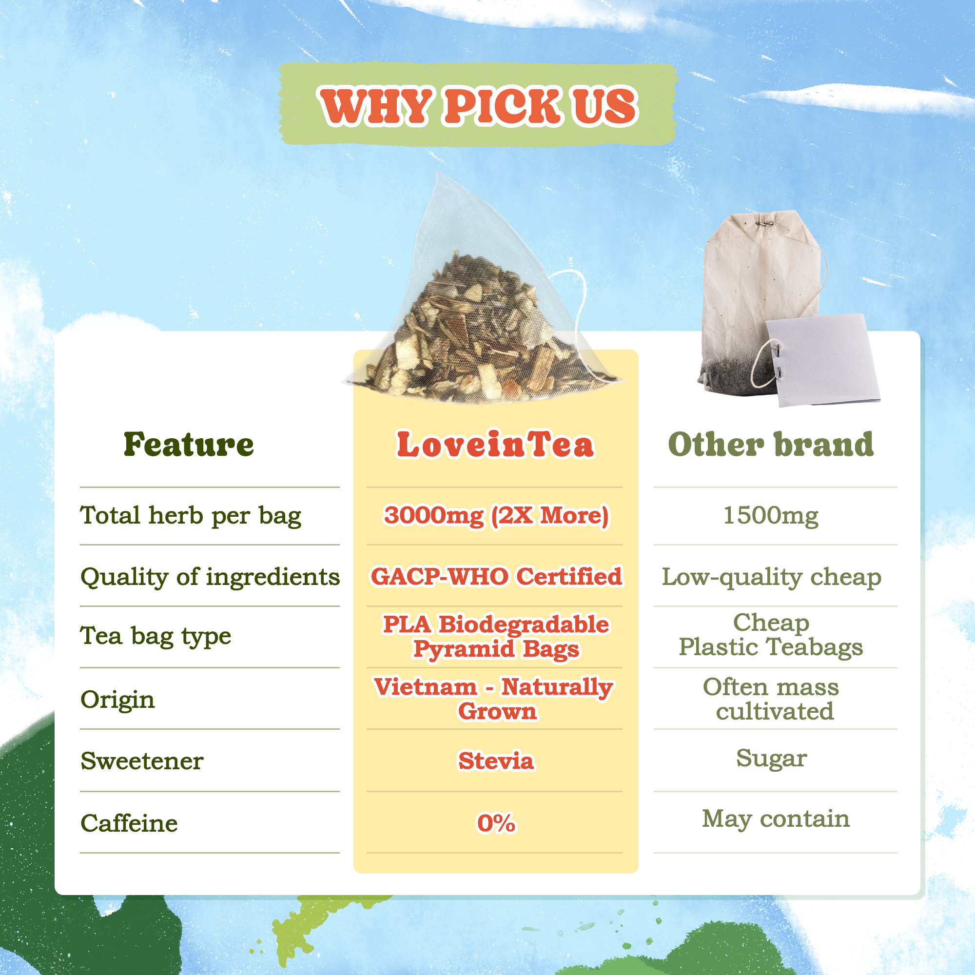 Ginger Herbal Tea Bags