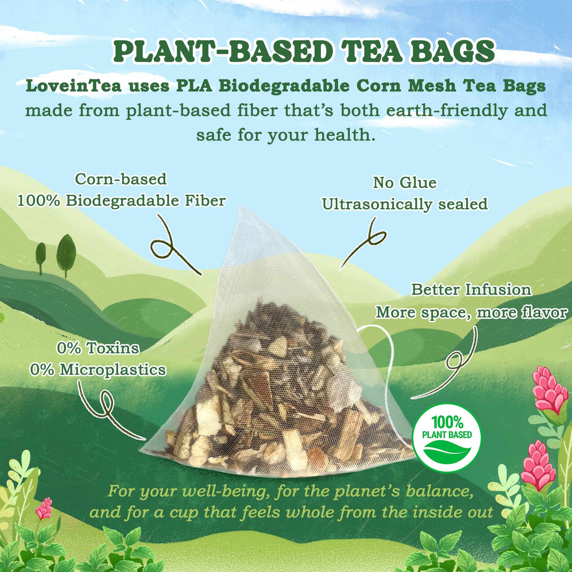 Lemon Balm Herbal Tea Bags