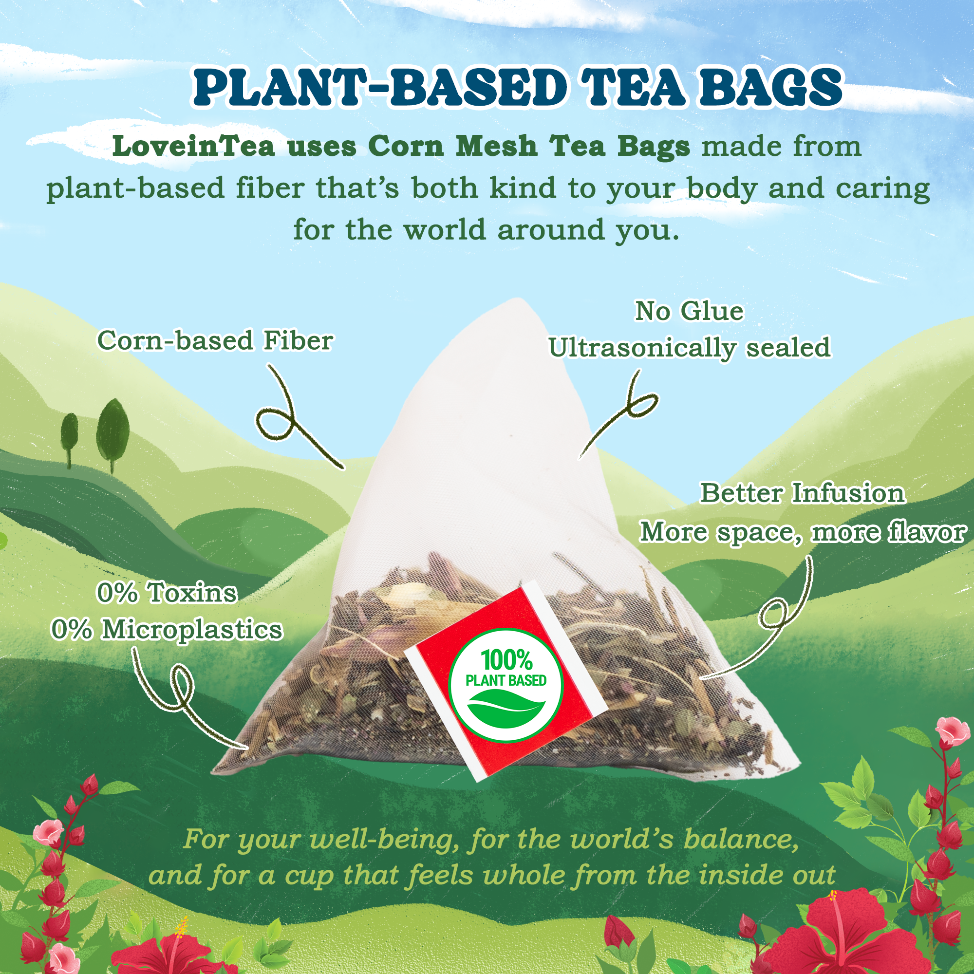 Peppermint Herbal Tea Bags