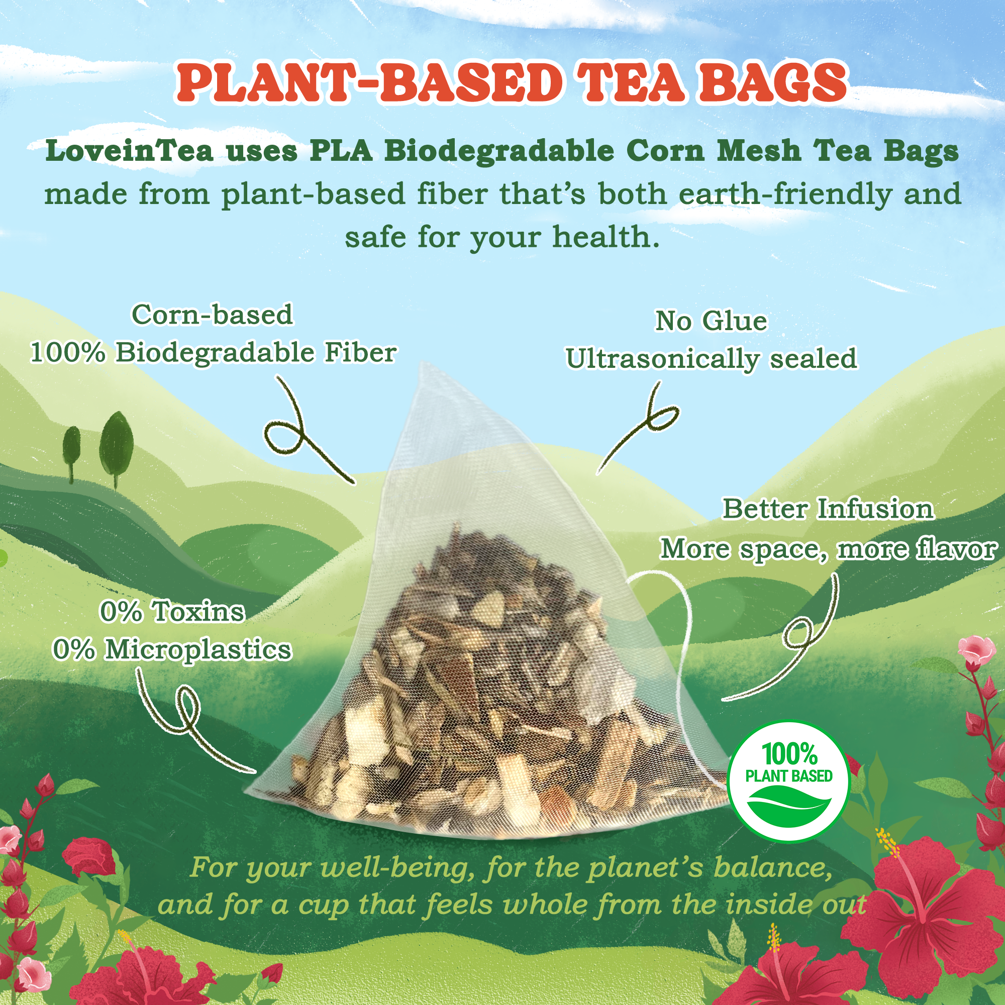 Hibiscus Herbal Tea Bags
