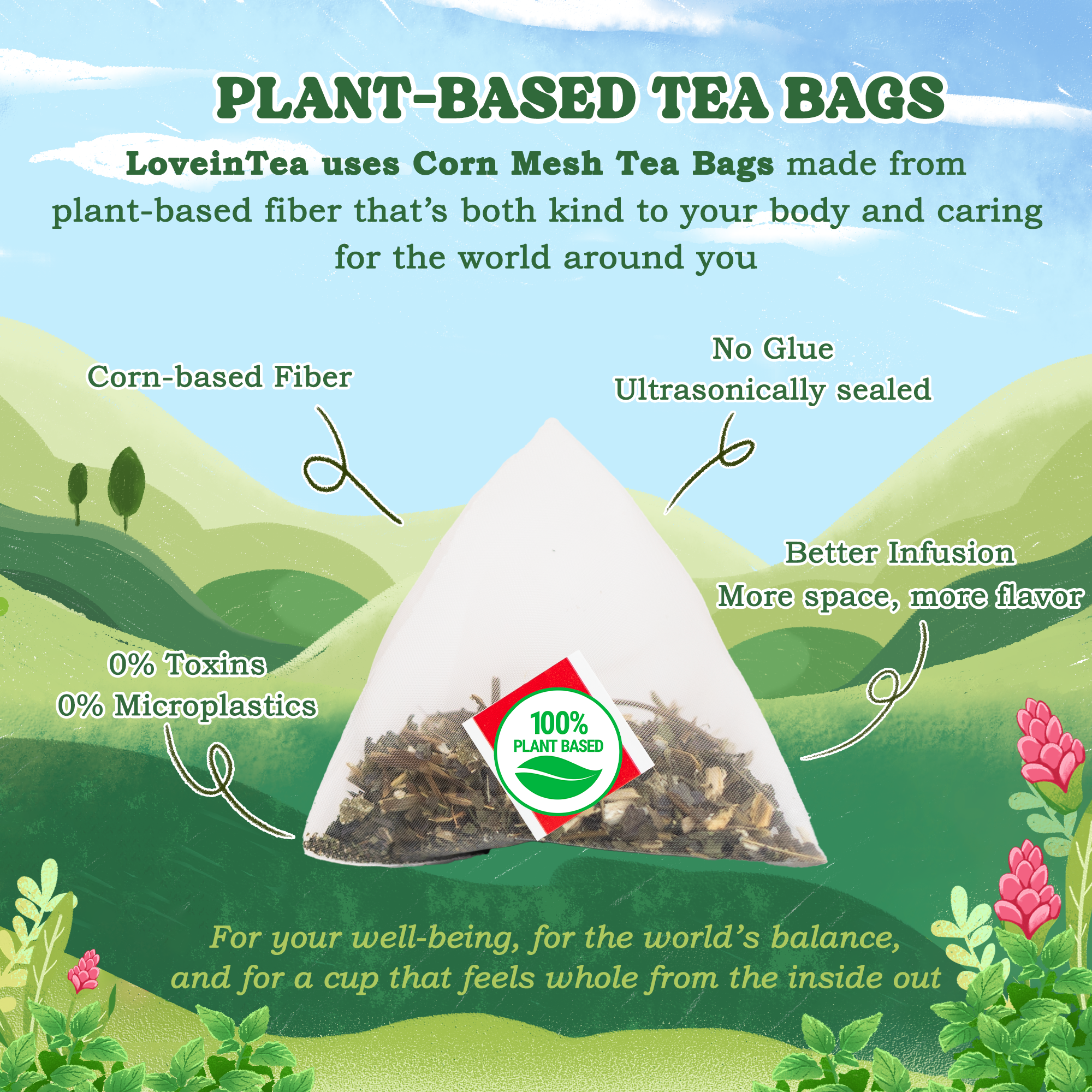 Lemon Balm Herbal Tea Bags