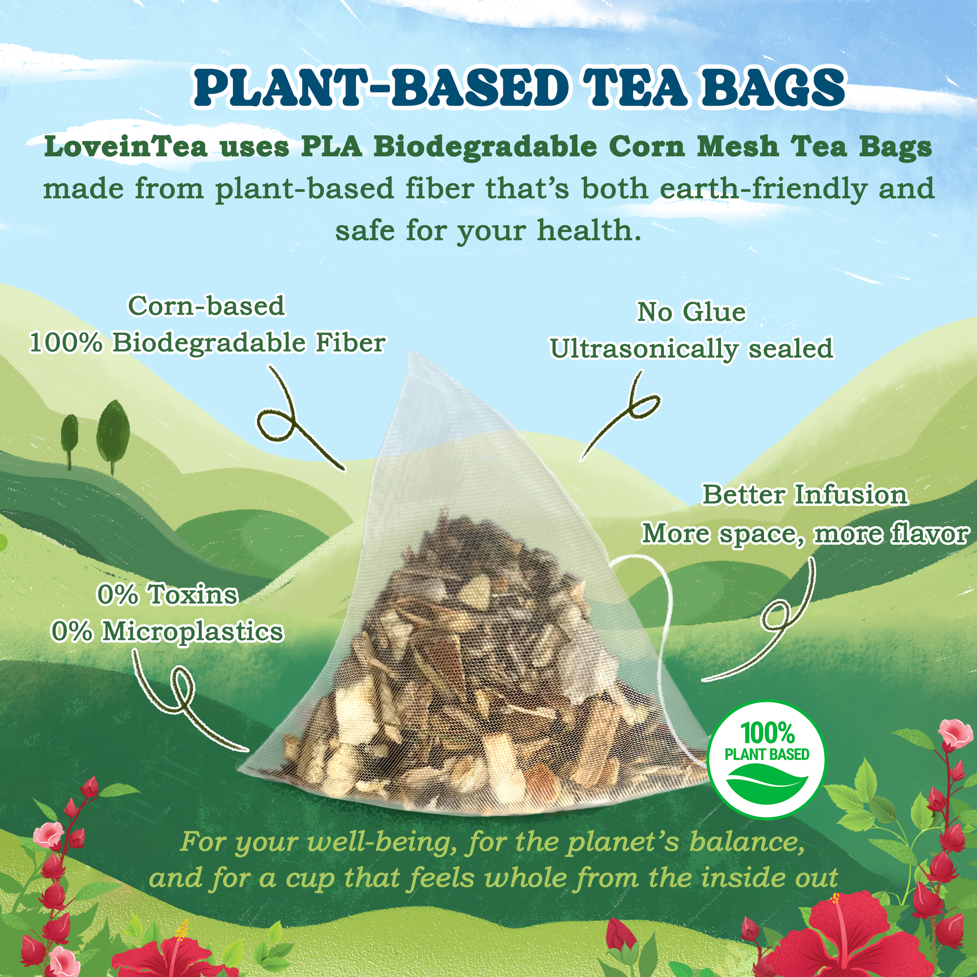 Peppermint Herbal Tea Bags