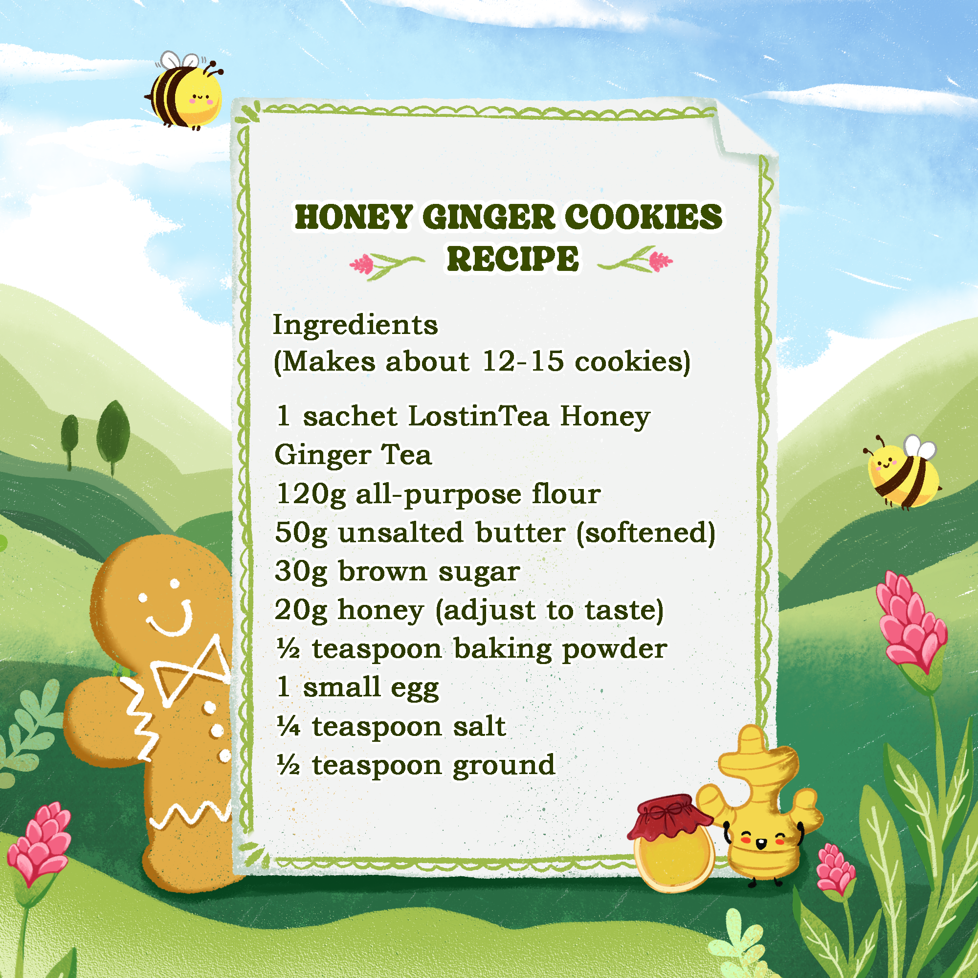Instant Honey Ginger Tea