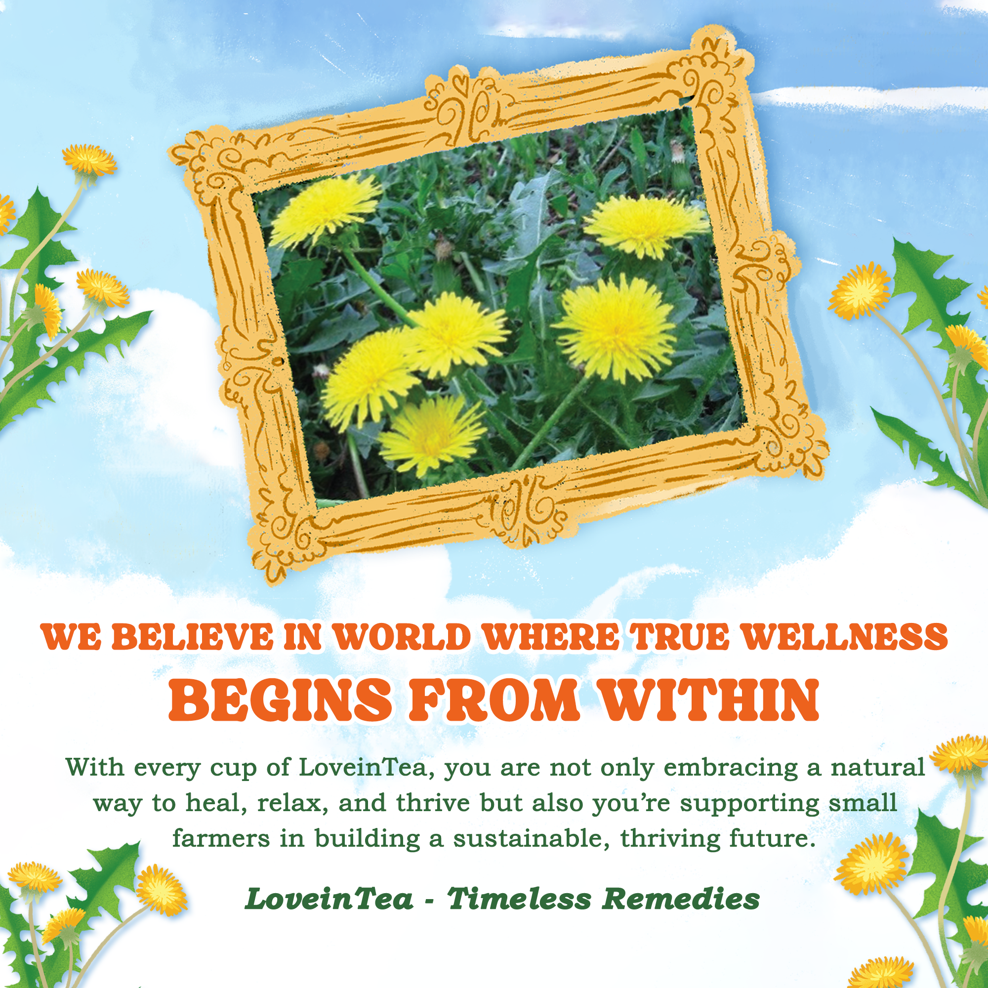 Dandelion Herbal Tea Bags