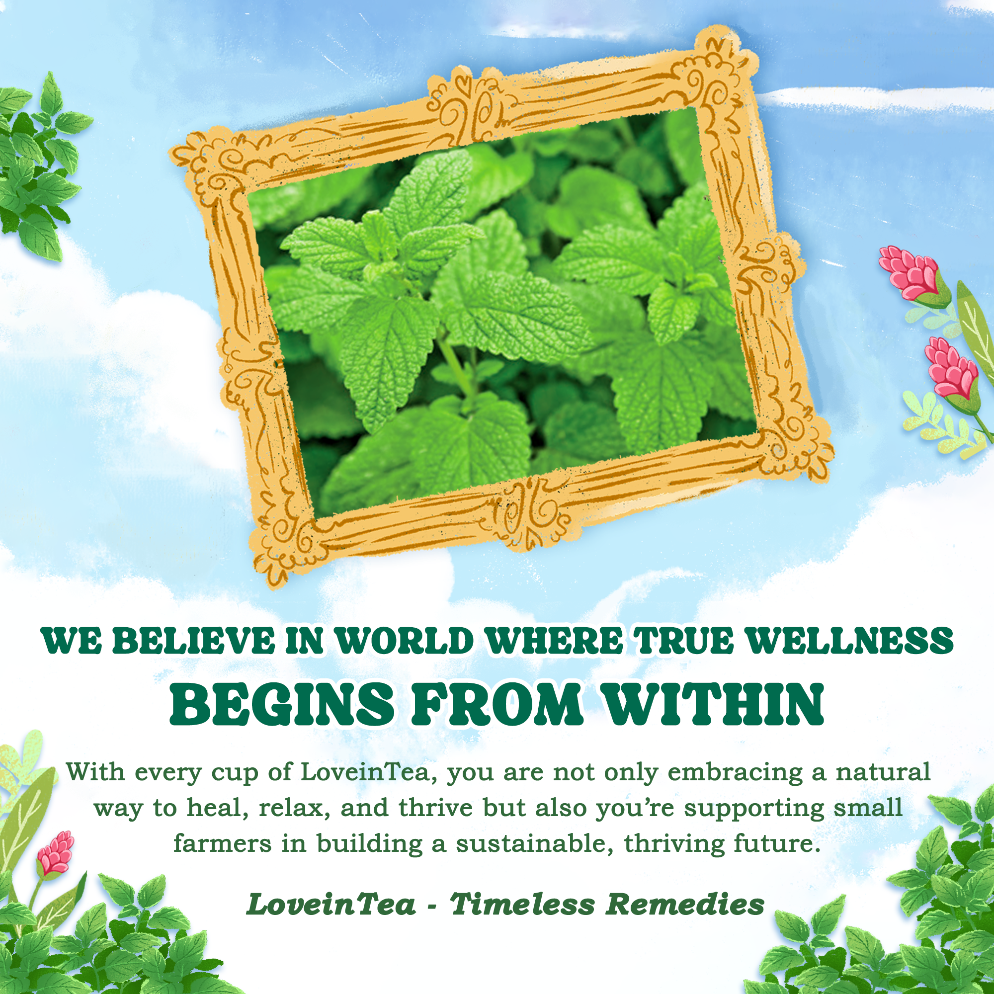 Lemon Balm Herbal Tea Bags