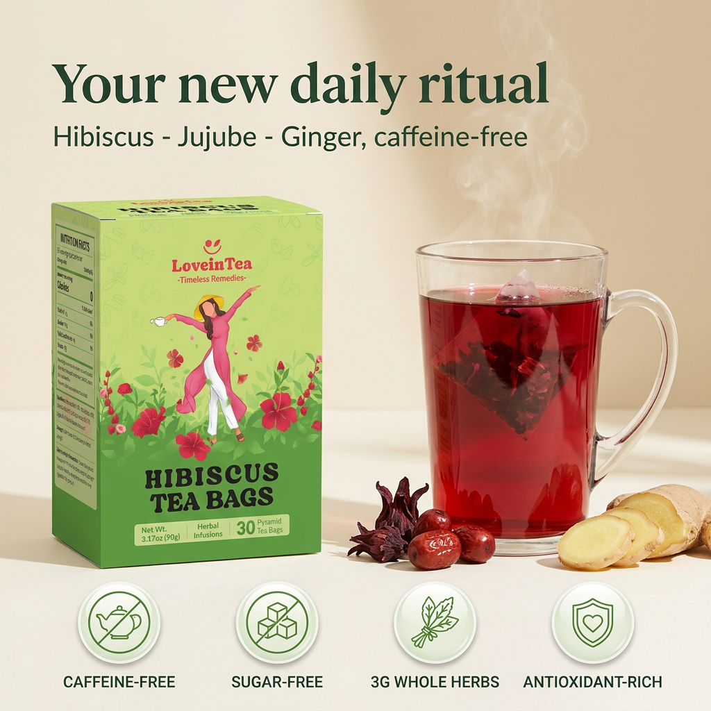 LoveinTea Hibiscus — your new daily ritual, caffeine-free