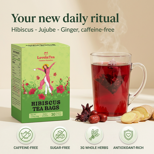 LoveinTea Hibiscus — your new daily ritual, caffeine-free