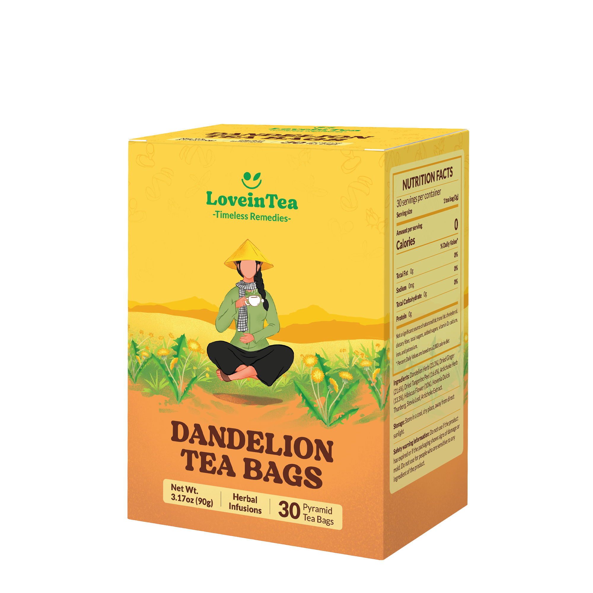 Dandelion Herbal Tea Bags
