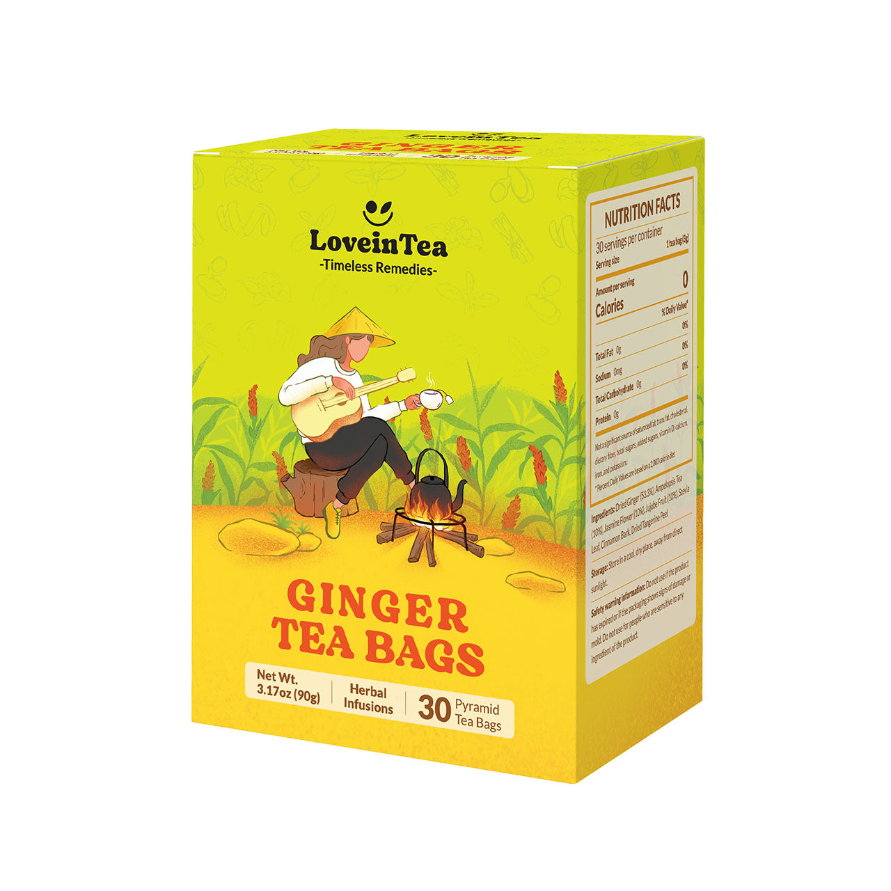 Ginger Herbal Tea Bags