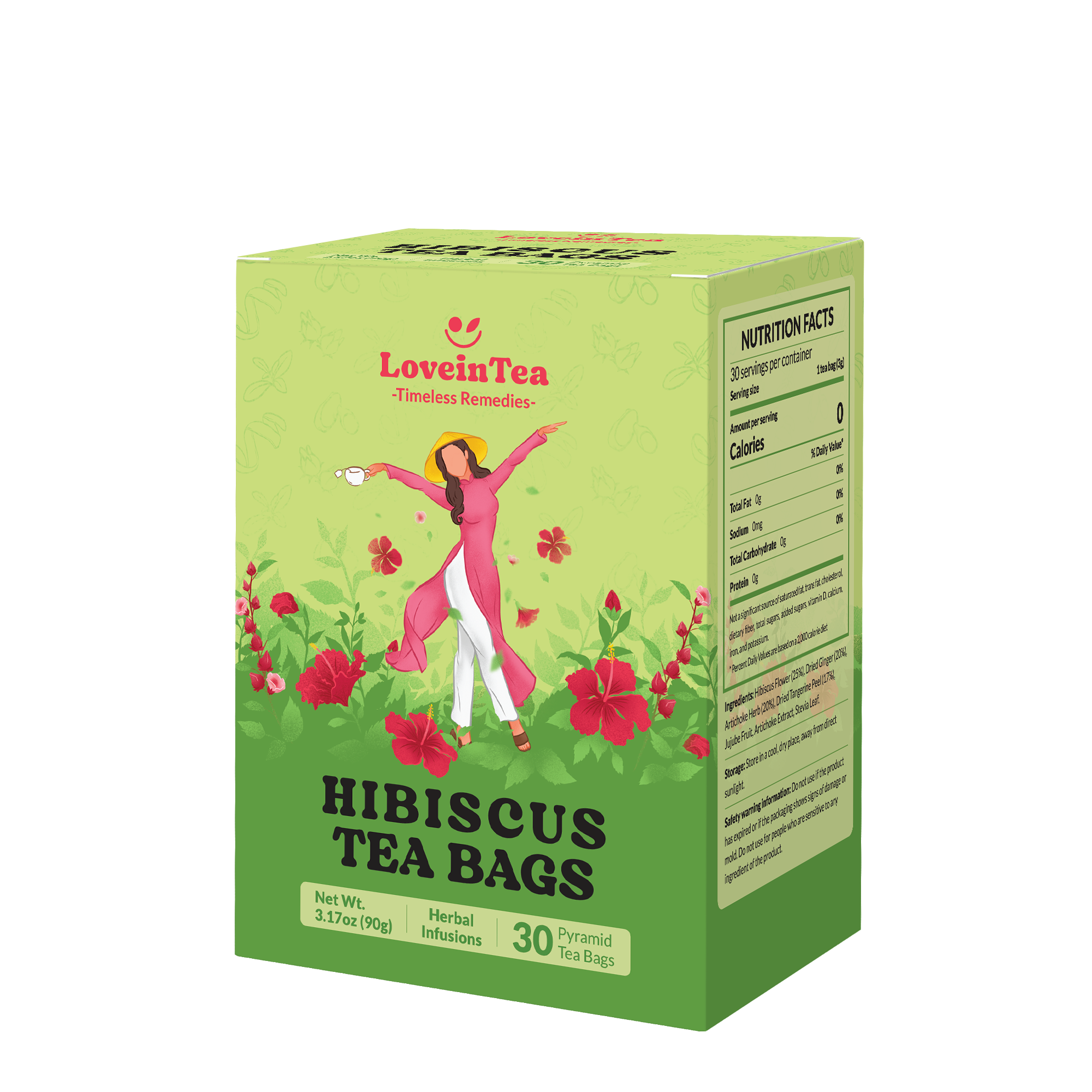 Hibiscus Herbal Tea Bags