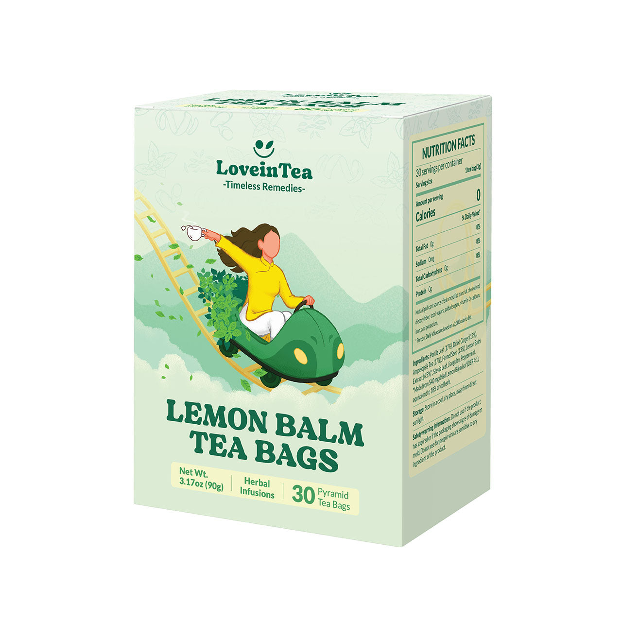 Lemon Balm Herbal Tea Bags
