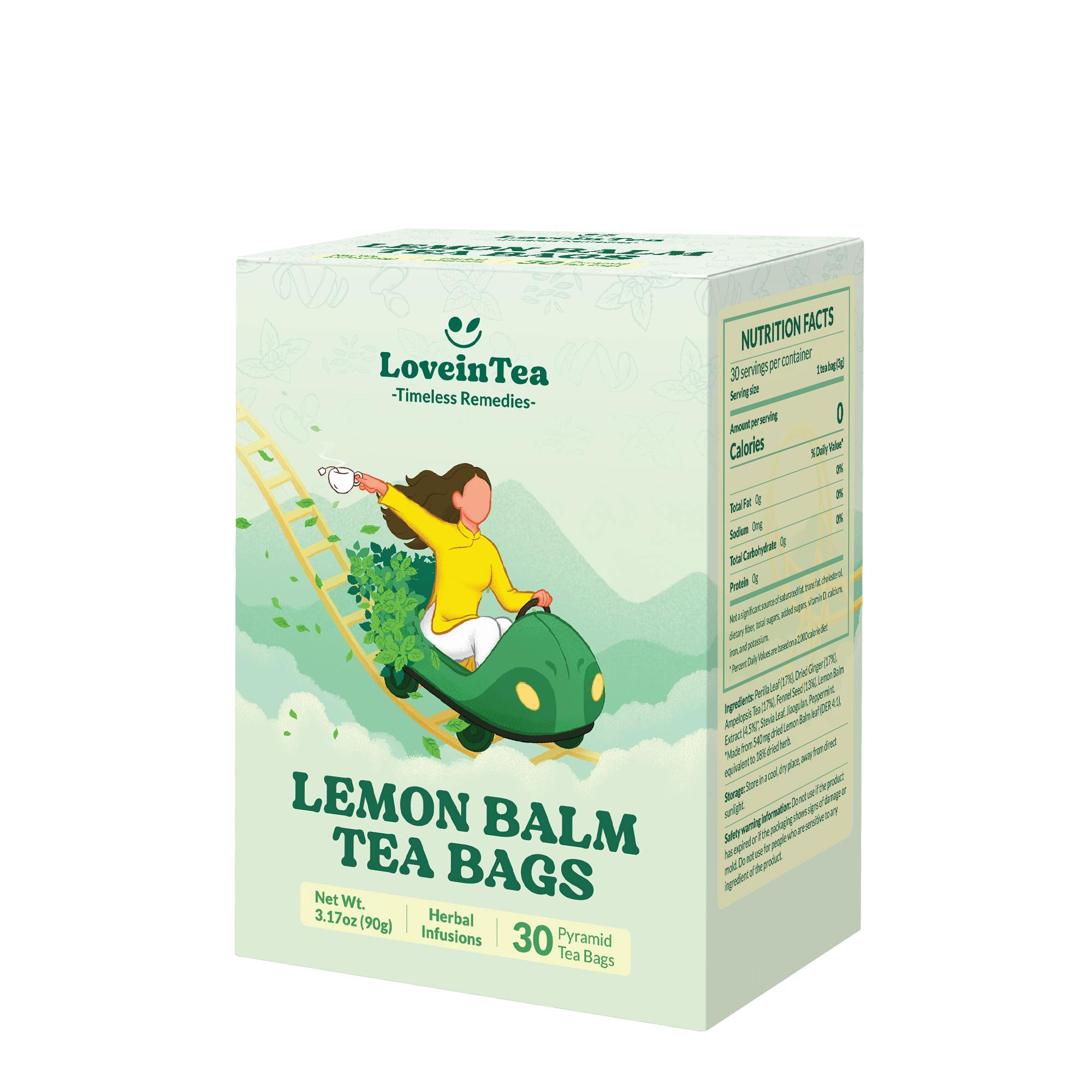 Lemon Balm Herbal Tea Bags