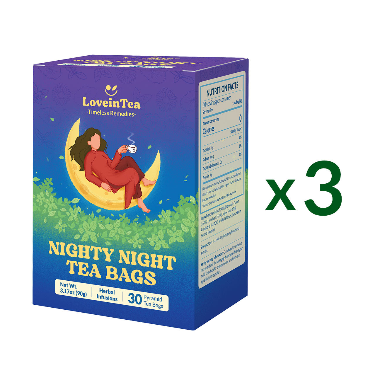 Nighty Night Sleep Herbal Tea Bags