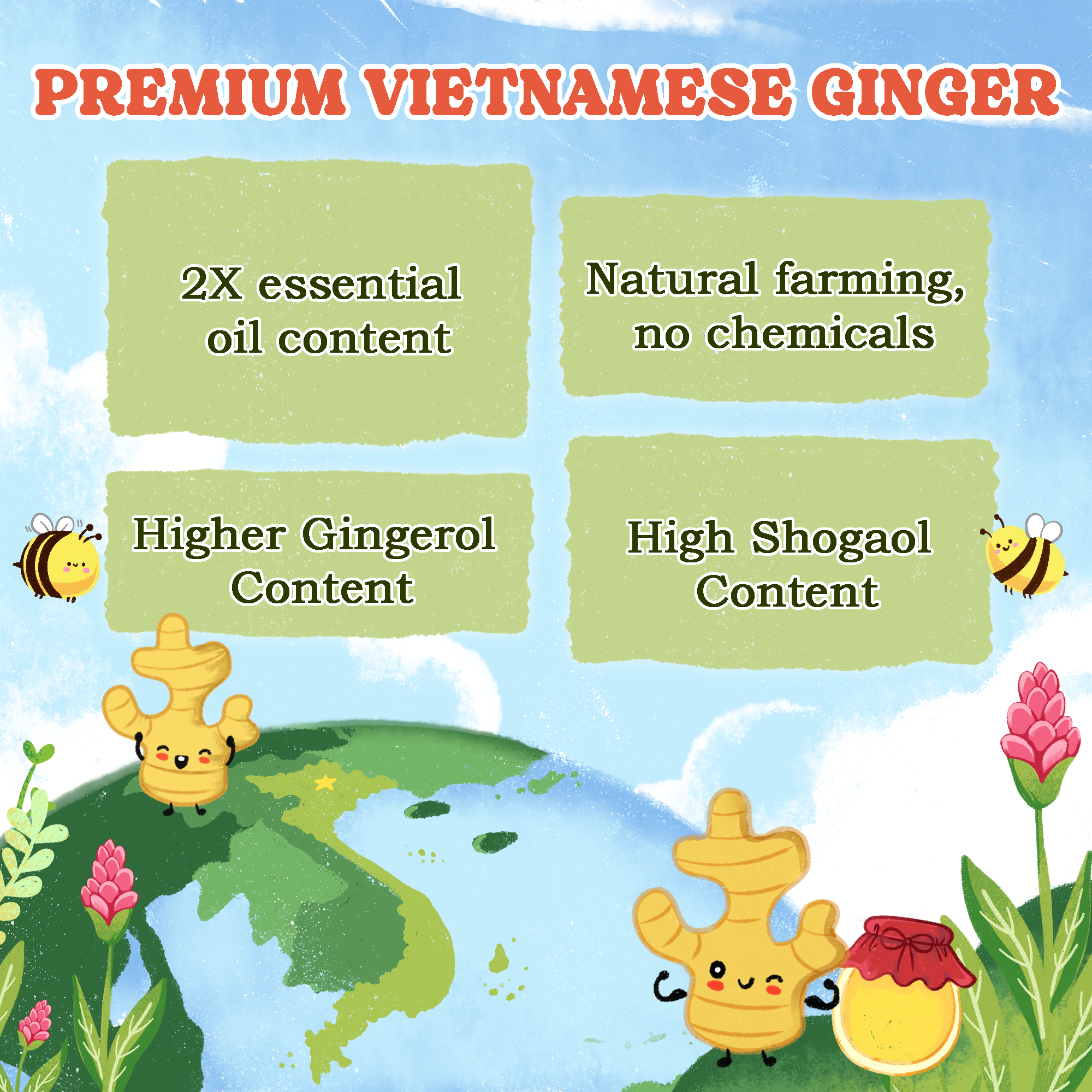 Instant Honey Ginger Tea