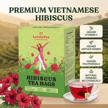 Premium Vietnamese hibiscus — higher vitamin C, anthocyanins, polyphenols