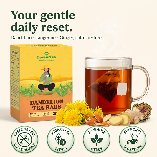 Dandelion tea — your gentle daily reset, caffeine-free