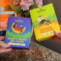 Customer photo: two cartons held side by side