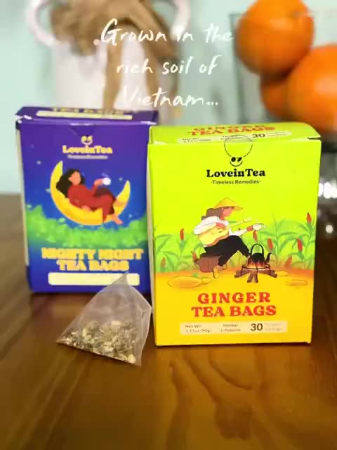 Ginger tea brewed at a kitchen table