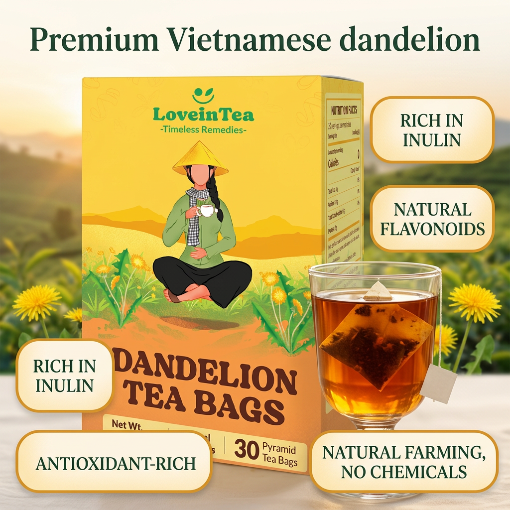 Premium Vietnamese dandelion — rich in inulin, natural flavonoids