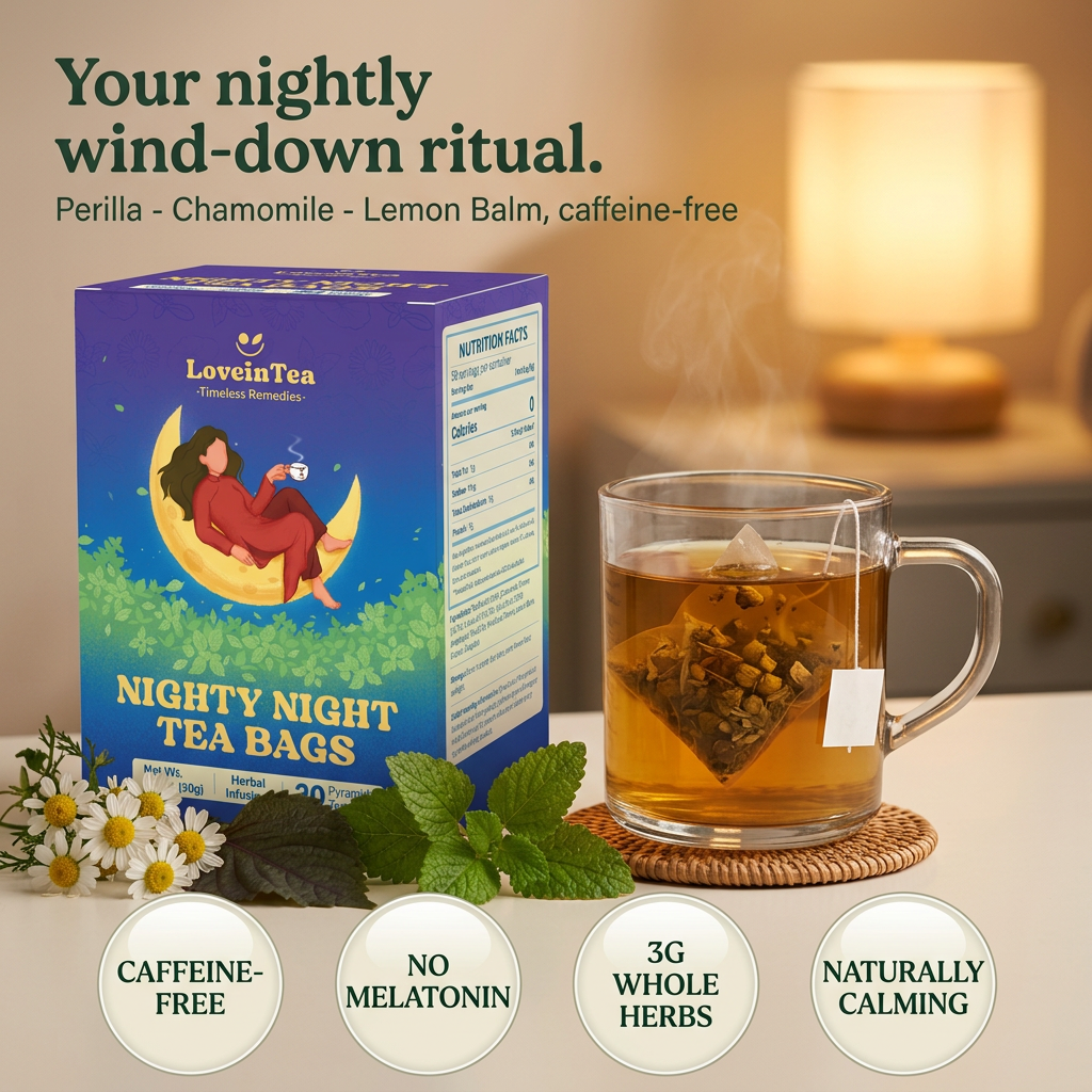 Nighty Night tea — your nightly wind-down ritual, caffeine-free